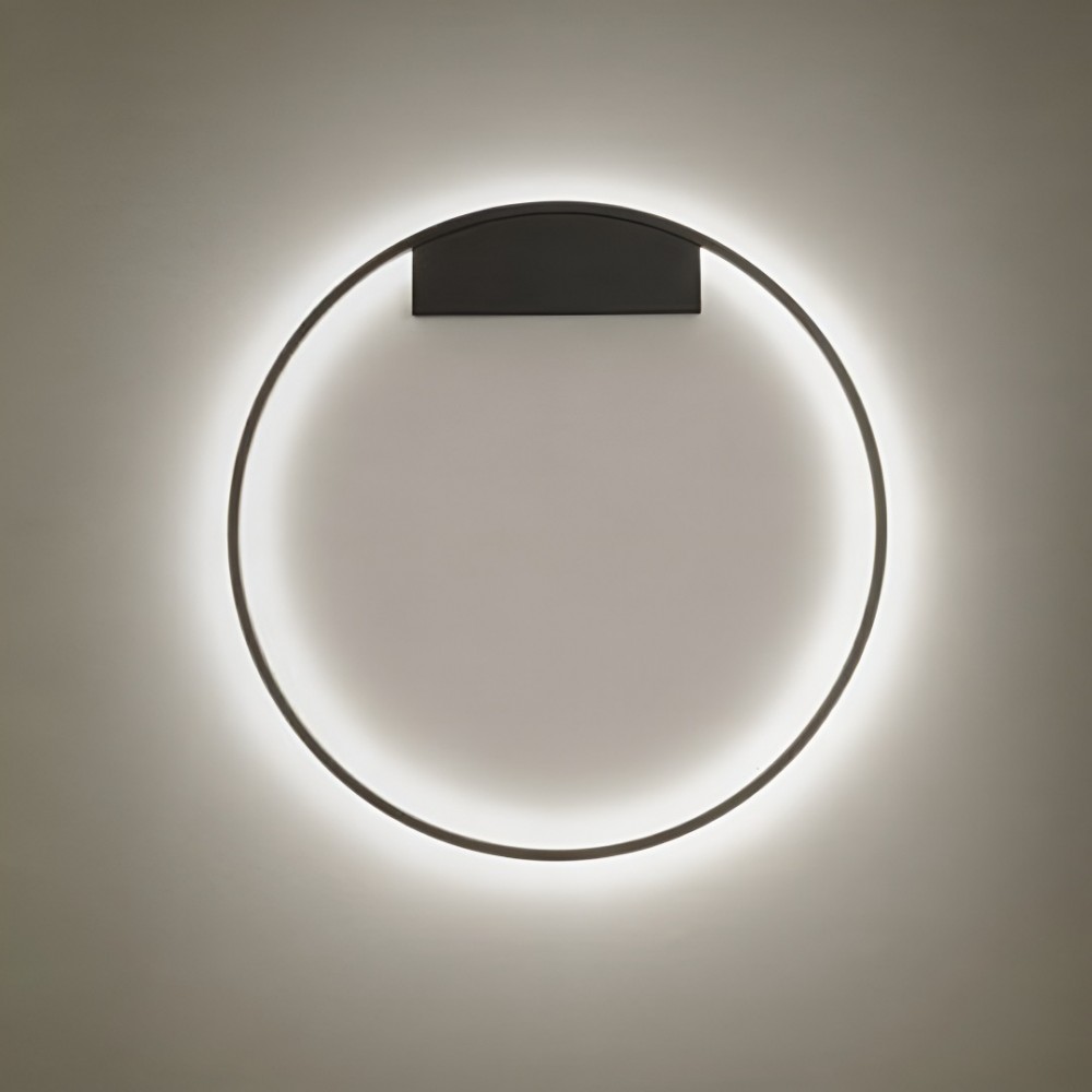 Ceiling lamp Redo Febe, metal, sand black, dimmable, LED, 24W, 1398 lumens, neutral white 4000K, D.40 cm