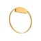 Ceiling lamp Redo Febe, metal, matt gold, dimmable, LED, 37W, 2405 lumens, warm white 3000K, D.60 cm