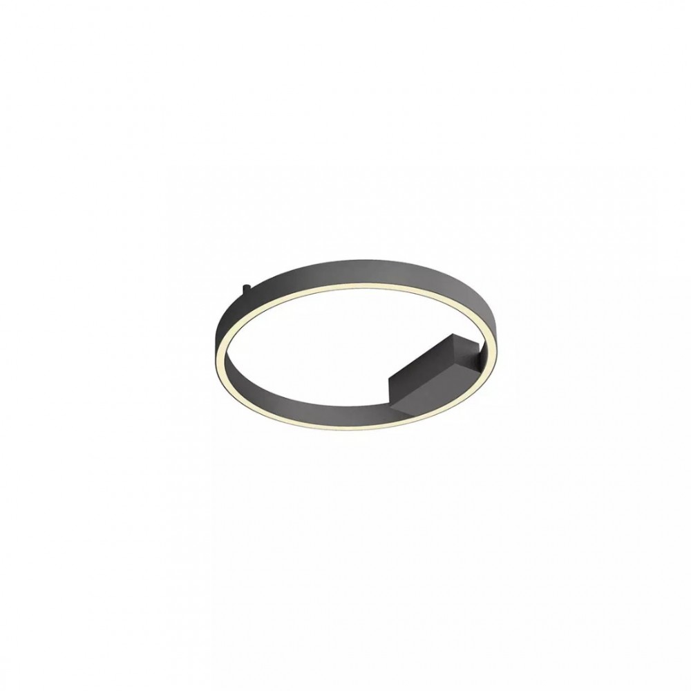 Ceiling lamp Redo Febe, metal, sand black, dimmable, LED, 24W, 1398 lumens, neutral white 4000K, D.40 cm