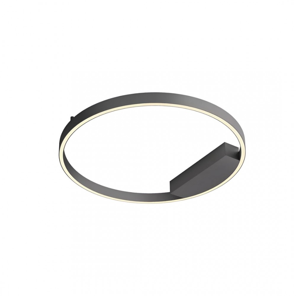 Ceiling lamp Redo Febe, metal, sand black, dimmable, LED, 37W, 2132 lumens, neutral white 4000K, D.60 cm