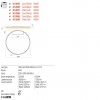 Ceiling lamp Redo Febe, metal, sand black, dimmable, LED, 50W, 2680 lumens, warm white 3000K, D.80 cm