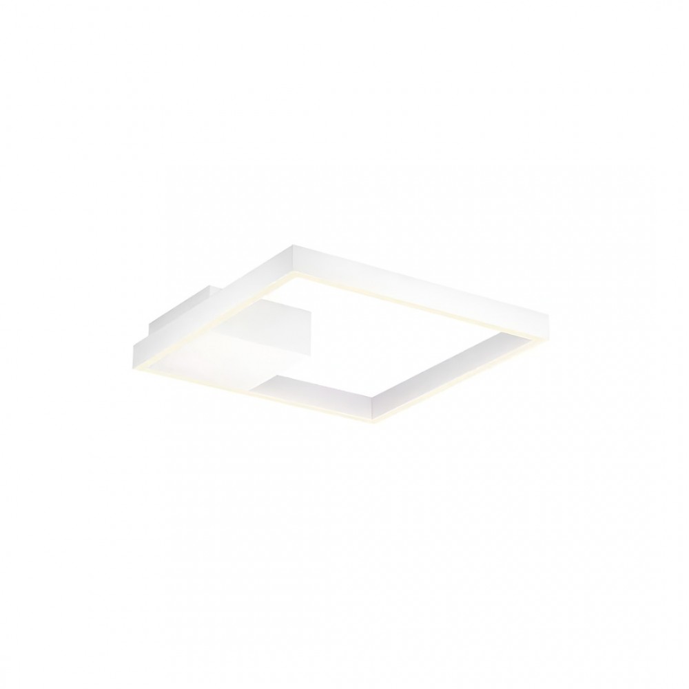 Ceiling lamp Redo Febe, metal, sand white, dimmable, LED, 30W, 1950 lumens, warm white 3000K, L.40 cm