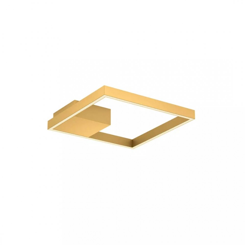 Ceiling lamp Redo Febe, metal, matt gold, dimmable, LED, 30W, 2040 lumens, neutral white 4000K, L.40 cm