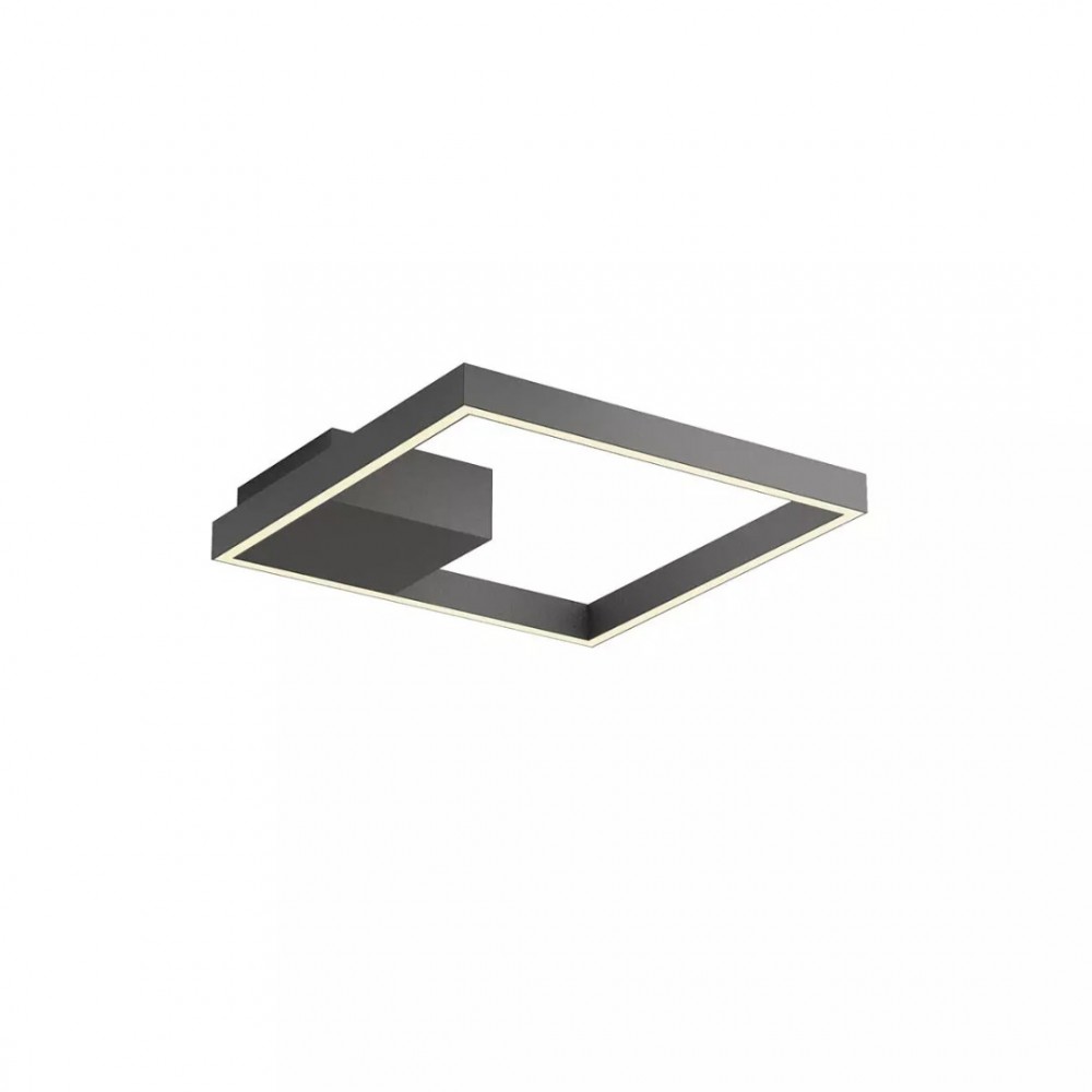 Ceiling lamp Redo Febe, metal, sand black, dimmable, LED, 30W, 1657 lumens, warm white 3000K, L.40 cm