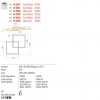 Ceiling lamp Redo Febe, metal, matt gold, dimmable, LED, 62W, 4216 lumens, neutral white 4000K, L.60 cm