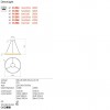 Suspension Redo Febe, metal, sand black, dimmable, LED, 37W, 2405 lumens, warm white 3000K, D.60 cm
