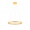 Suspension Redo Febe, metal, matt gold, dimmable, LED, 37W, 2405 lumens, warm white 3000K, D.60 cm