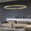 Suspension Redo Febe, metal, matt gold, dimmable, LED, 75W, 5100 lumens, neutral white 4000K, D.120 cm