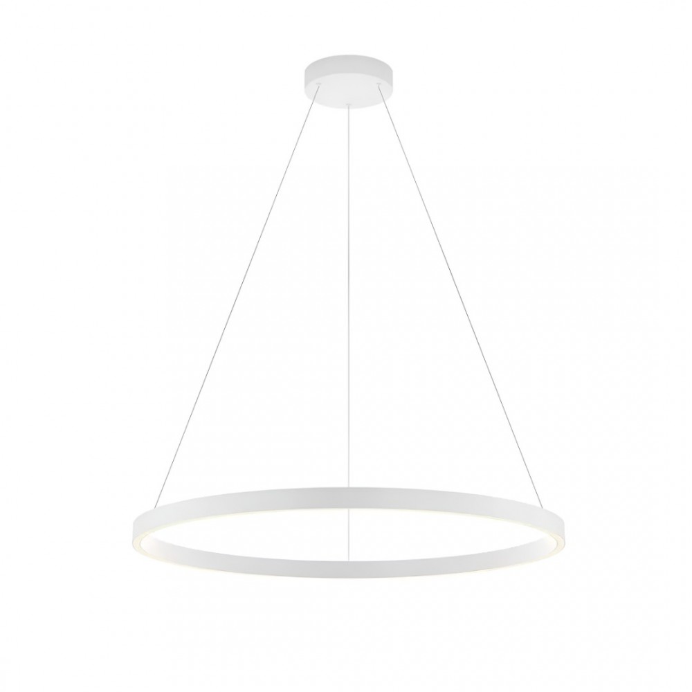 Suspension Redo Febe, metal, sand white, dimmable, LED, 50W, 3400 lumens, neutral white 4000K, D.80 cm