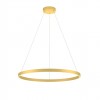 Suspension Redo Febe, metal, matt gold, dimmable, LED, 50W, 3250 lumens, warm white 3000K, D.80 cm