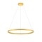 Suspension Redo Febe, metal, matt gold, dimmable, LED, 50W, 3250 lumens, warm white 3000K, D.80 cm