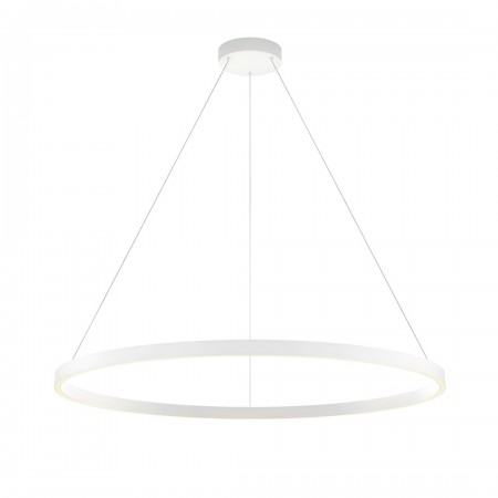 Suspension Redo Febe, metal, sand white, dimmable, LED, 62W, 4216 lumens, neutral white 4000K, D.100 cm