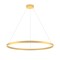 Suspension Redo Febe, metal, matt gold, dimmable, LED, 62W, 4030 lumens, warm white 3000K, D.100 cm