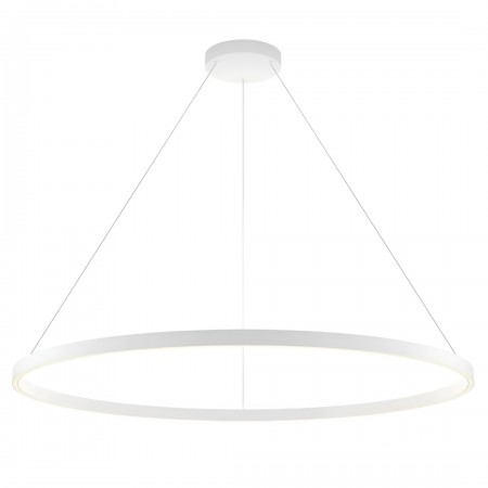 Suspension Redo Febe, metal, sand white, dimmable, LED, 75W, 4875 lumens, warm white 3000K, D.120 cm
