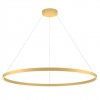 Suspension Redo Febe, metal, matt gold, dimmable, LED, 75W, 5100 lumens, neutral white 4000K, D.120 cm