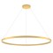 Suspension Redo Febe, metal, matt gold, dimmable, LED, 75W, 5100 lumens, neutral white 4000K, D.120 cm