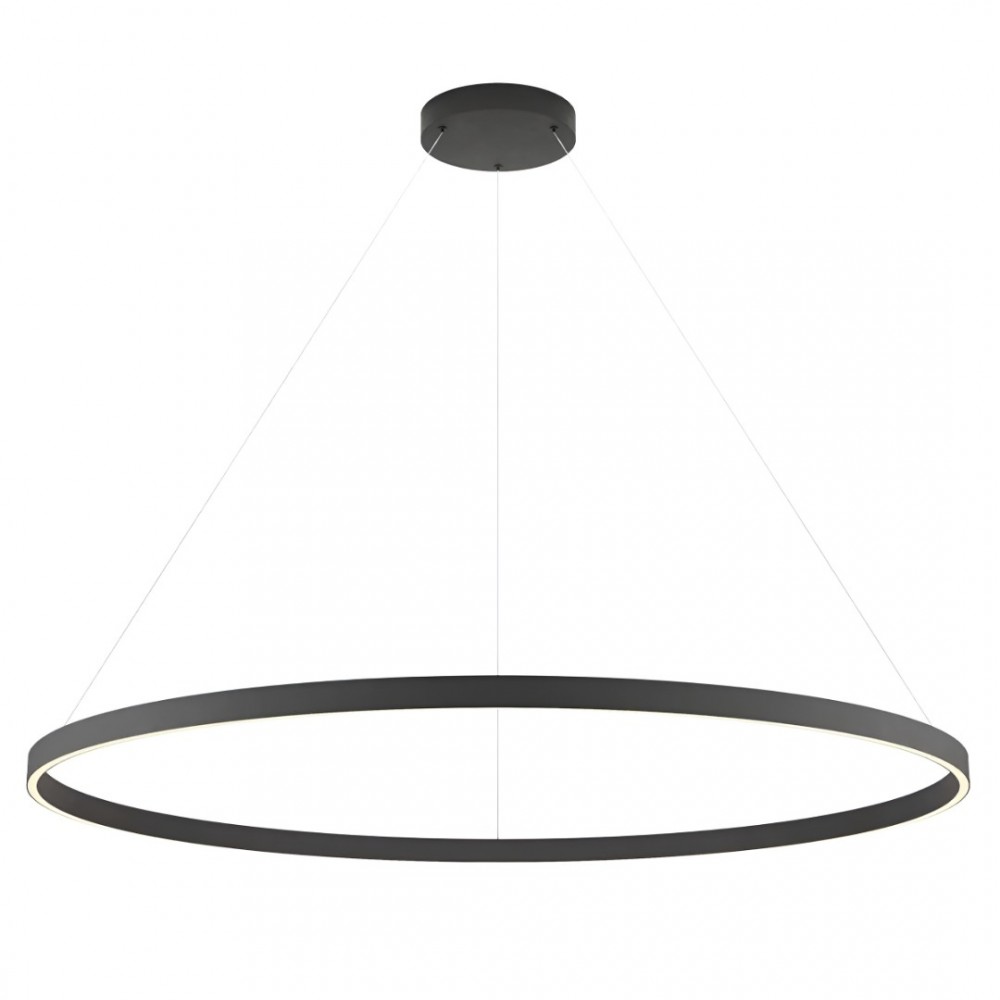 Suspension Redo Febe, metal, sand black, dimmable, LED, 75W, 4590 lumens, neutral white 4000K, D.120 cm