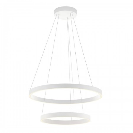 Suspension Redo Febe, metal, sand white, dimmable, LED, 62W, 4030 lumens, warm white 3000K, D.60 cm