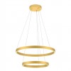 Suspension Redo Febe, metal, matt gold, dimmable, LED, 62W, 4216 lumens, neutral white 4000K, D.60 cm