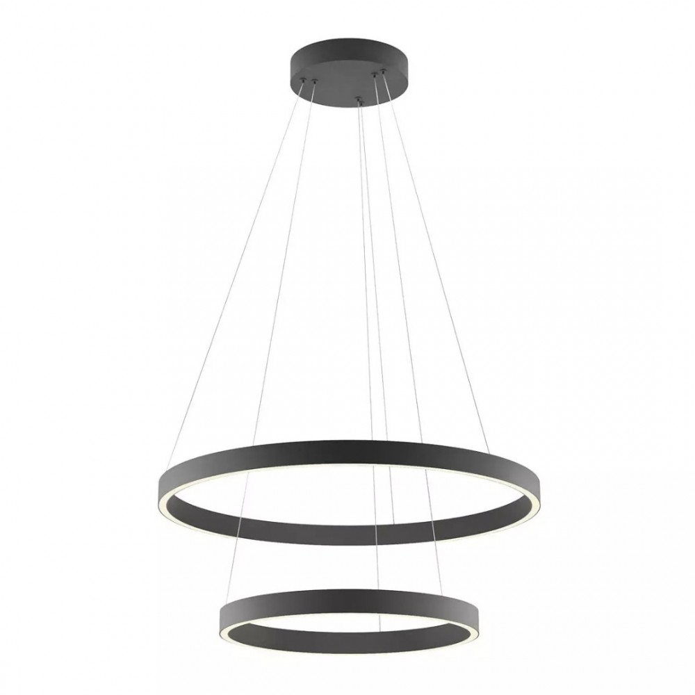 Suspension Redo Febe, metal, sand black, dimmable, LED, 62W, 3710 lumens, neutral white 4000K, D.60 cm