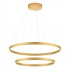Suspension Redo Febe, metal, matt gold, dimmable, LED, 82W, 5330 lumens, warm white 3000K, D.80 cm