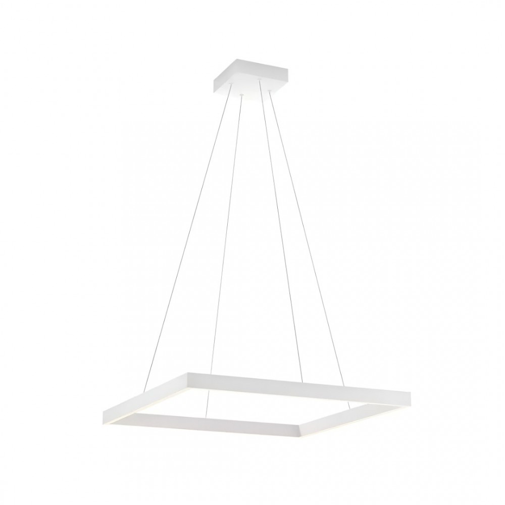 Suspension Redo Febe, metal, sand white, dimmable, LED, 40W, 2600 lumens, warm white 3000K, L.60 cm