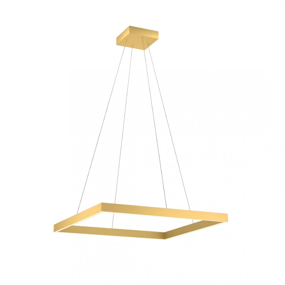 Suspension Redo Febe, metal, matt gold, dimmable, LED, 40W, 2720 lumens, neutral white 4000K, L.60 cm