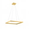 Suspension Redo Febe, metal, matt gold, dimmable, LED, 40W, 2720 lumens, neutral white 4000K, L.60 cm