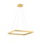 Suspension Redo Febe, metal, matt gold, dimmable, LED, 40W, 2720 lumens, neutral white 4000K, L.60 cm
