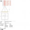 Suspension Redo Febe, metal, matt gold, dimmable, LED, 50W, 3250 lumens, warm white 3000K, L.80 cm