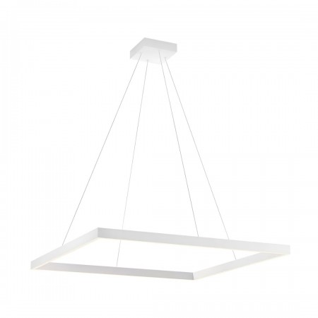 Suspension Redo Febe, metal, sand white, dimmable, LED, 50W, 3400 lumens, neutral white 4000K, L.80 cm