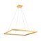 Suspension Redo Febe, metal, matt gold, dimmable, LED, 50W, 3250 lumens, warm white 3000K, L.80 cm