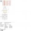 Suspension Redo Febe, metal, matt gold, dimmable, LED, 75W, 4875 lumens, warm white 3000K, L.60 cm