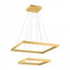 Suspension Redo Febe, metal, matt gold, dimmable, LED, 75W, 4875 lumens, warm white 3000K, L.60 cm