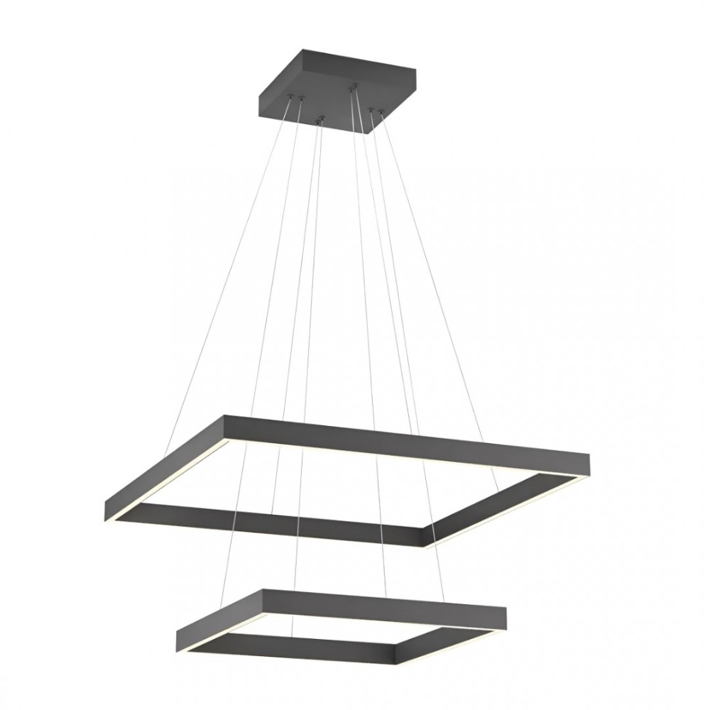 Suspension Redo Febe, metal, sand black, dimmable, LED, 75W, 4437 lumens, neutral white 4000K, L.60 cm