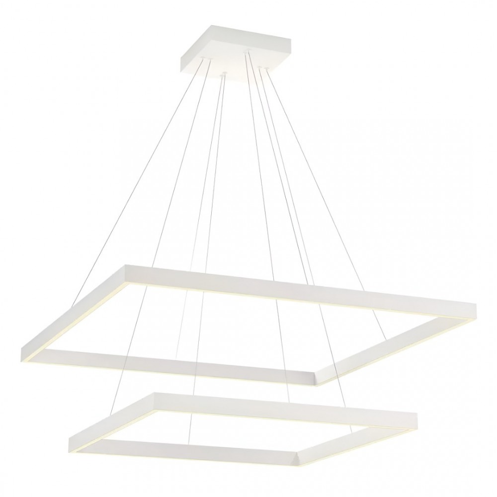 Suspension Redo Febe, metal, sand white, dimmable, LED, 100W, 6500 lumens, warm white 3000K, L.80 cm