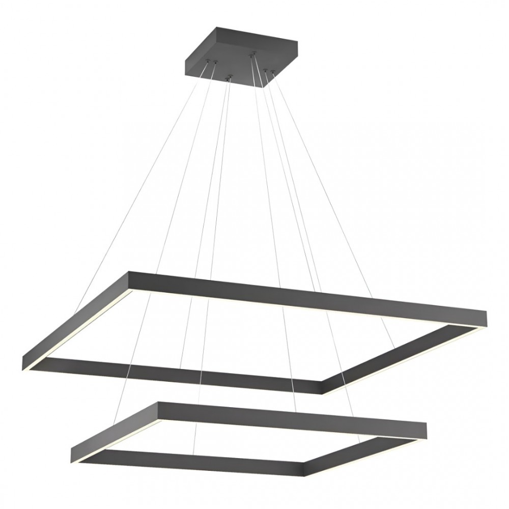 Suspension Redo Febe, metal, sand black, dimmable, LED, 100W, 5525 lumens, warm white 3000K, L.80 cm