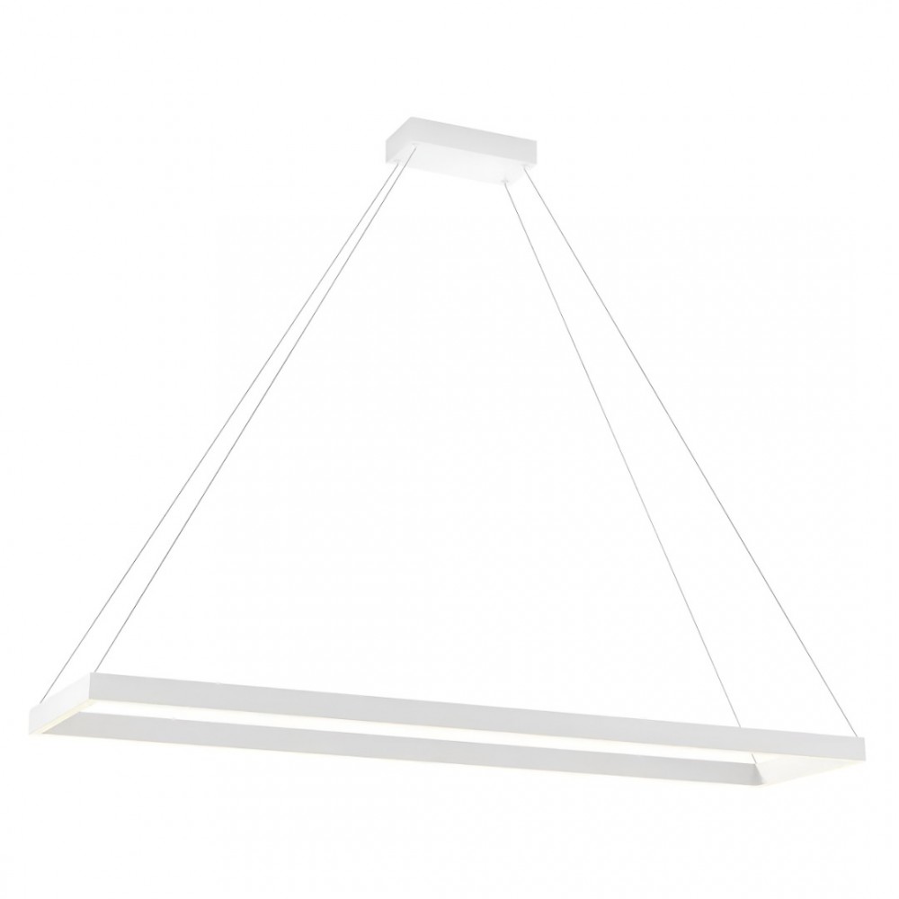 Suspension Redo Febe, metal, sand white, dimmable, LED, 50W, 3400 lumens, neutral white 4000K, L.120 cm
