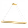 Suspension Redo Febe, metal, matt gold, dimmable, LED, 50W, 3250 lumens, warm white 3000K, L.120 cm