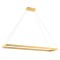Suspension Redo Febe, metal, matt gold, dimmable, LED, 50W, 3400 lumens, neutral white 4000K, L.120 cm