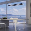 Suspension Redo Febe, metal, sand black, dimmable, LED, 50W, 2795 lumens, warm white 3000K, L.120 cm