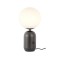 Table lamp Redo Helios, metal, glass, matt black, 1XE14, H.35 cm