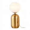 Table lamp Redo Helios, metal, glass, matt gold, 1XE27, H.40 cm