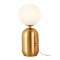 Table lamp Redo Helios, metal, glass, matt gold, 1XE27, H.40 cm