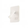 Wall lamp Redo Quda, metal, white, LED, 6W+3W, 465 lumens, warm white 3000K, H.18 cm