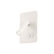 Wall lamp Redo Quda, metal, white, LED, 6W+3W, 465 lumens, warm white 3000K, H.18 cm