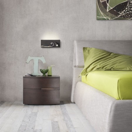 Wall lamp Redo Brook, metal, sand black, LED, 8W+3W, 868 lumens, warm white 3000K, L.30 cm