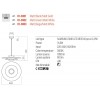 Suspension Redo Fargo, metal, matt black/matt gold, LED, 16,5W, 910 lumens, warm white 3000K, D.50 cm