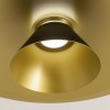 Suspension Redo Fargo, metal, matt black/matt gold, LED, 16,5W, 910 lumens, warm white 3000K, D.50 cm