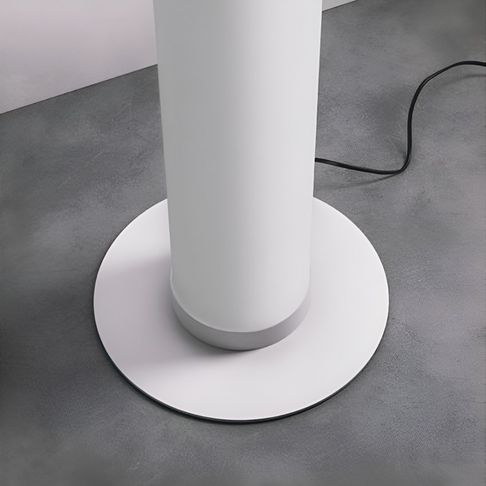 Floor lamp Redo Pilon, metal, sand white, dimmable, LED, 57W, 6885 lumens, warm white 3000K, H.180 cm